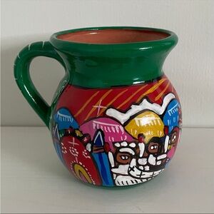Handcrafted Multicolor Mexico Ceramic Mug
